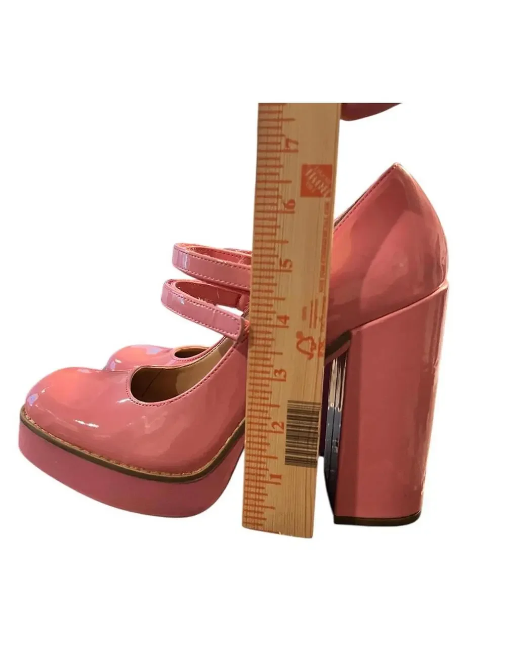 Steve Madden Twice Pink Patent Platform Mary Jane Euphoria Cassie Howard 8.5